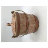 Vintage Ceramic Bucket Cookie Jar