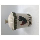 Vintage Rooster Stoneware Cookie Jar
