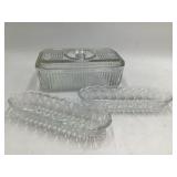 Vintage Clear Glass Dishes