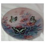 Pair of Vintage Collector Plates – "On Gossamer Wings" Series by Lena Liu, 1988 & 1989, Butterflies