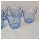 Vintage Turquoise Blue Glass Tumblers – Duralex Picardie Style