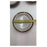 Vintage Monterey Stoneware "Brown" Floral Pattern Set by M.I. Japan