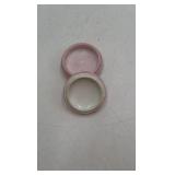 Vintage French Porcelain Trinket Box with Floral Design