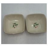 Lenox Holiday Double Bowl Set with Original Box