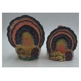 Fitz and Floyd Harvest Heritage Turkey Salt and Pepper Shakers