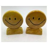 Treasure Crafts Smiley Face "Have a Happy Day" Salt and Pepper Shakers