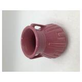 Vintage Roseville Pottery Handled Vase in Rose Color