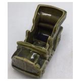 Vintage Floralaine USA Green Ceramic Dump Truck Planter #532 Open Bed Novelty