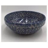 Vintage Rimosa Mariposa Blue Spatterware Ceramic Bowls Set Speckled Glaze