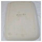 Vintage Winfield Ware Handcraft China Rectangular Platter Mid-Century Modern Pink Floral Design