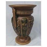 Vintage Roseville Florentine Vase – Brown with Handles (1924 Pattern)