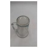 Vintage Coca-Cola Glass Mug – Embossed Logo, Tall Tankard Style
