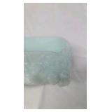 Vintage Milk Glass & Blue Cameo Jewelry Box – Lady Profile Lid with Floral Relief