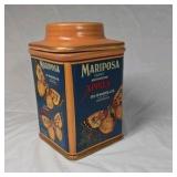Vintage Oneida Mariposa Apples Tin Canister – Butterfly Label Reproduction