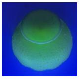 Vintage Vaseline/Uranium Glass Footed Centerpiece Bowl