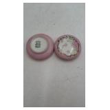 Vintage French Porcelain Trinket Box with Floral Design