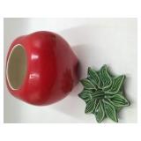 Vintage Ceramic Tomato Cookie Jar
