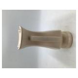 Vintage Cream Ceramic Vase with Applied Handles Fluted Lily Design USA 48-3