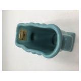 Vintage Haeger Royal Blue Turquoise Fan Vase 2003