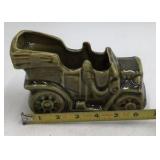 Vintage Floralaine USA Green Ceramic Dump Truck Planter #532 Open Bed Novelty