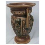 Vintage Roseville Florentine Vase – Brown with Handles (1924 Pattern)