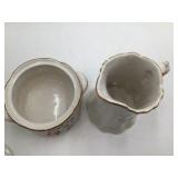 Vintage Cream and Sugar Set