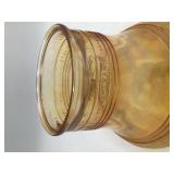 Vintage Amber Glass Liberty Bell Cookie Jar