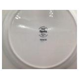 Spode Woodland Stream "Tench" Dinner Plate – Brown Transferware Fish & Floral Design