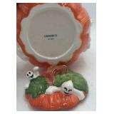 Vintage Halloween Pumpkin Ghost Cookie Jar – Ceramic with Lid, Omnibus Sri Lanka