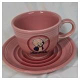 Vintage 1994 Fiesta Looney Tunes Porky Pig Rose Pink Set - That