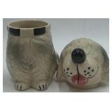 Vintage Ceramic Dog Cookie Jar