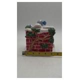 Fitz and Floyd Snowman by Chimney Figural Piece