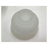 Vintage Frosted Glass Nesting Bowl Set