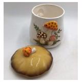 Vintage Sears 1978 Mushroom Canister Set Japan Ceramic Toadstool Lids