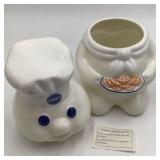 Vintage Pillsbury Doughboy Cookie Jar 1997 Ceramic with Original Box
