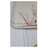 Vintage Winfield Ware Handcraft China Rectangular Platter Mid-Century Modern Pink Floral Design