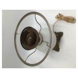 Vintage Hobnail Milk glass Hurrican Lamp