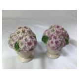 Vintage Ceramic Floral Cookie Jar Set (3‑Piece)