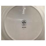 Spode Woodland Stream "Roach" Dinner Plate – Brown Transferware Fish & Floral Design