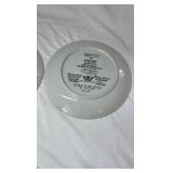 Pair of Vintage Collector Plates – "On Gossamer Wings" Series by Lena Liu, 1988 & 1989, Butterflies