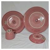 Vintage 1994 Fiesta Looney Tunes Porky Pig Rose Pink Set - That