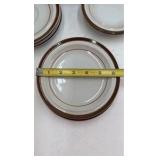 Vintage Monterey Stoneware "Brown" Floral Pattern Set by M.I. Japan