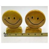 Treasure Crafts Smiley Face "Have a Happy Day" Salt and Pepper Shakers