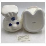 Vintage Pillsbury Doughboy Cookie Jar 1997 Ceramic with Original Box