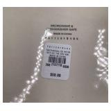 Pottery Barn Christmas Tree Candlelit Scene Oval Serving Platter Gold Rim Made in China