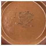 Vintage Gold Luster Ceramic Vase – Brown with Floral Design (Haviland Co. Marked)