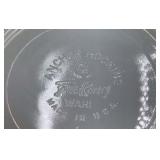 Vintage Fire-King Milk Glass Bowl – Pink Flowers with Green Leaves