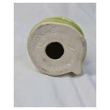 Vintage Ceramic Chinese Lady Figurine – Green with Fan Pose