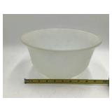 Vintage Frosted Glass Nesting Bowl Set