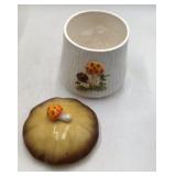 Vintage Sears 1978 Mushroom Canister Set Japan Ceramic Toadstool Lids